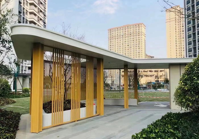 连廊铝单板——安全耐用·颜值担当